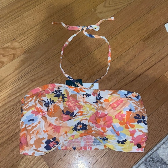 NWT Roxy Island Hops Halter Tube Top - Picture 1 of 8